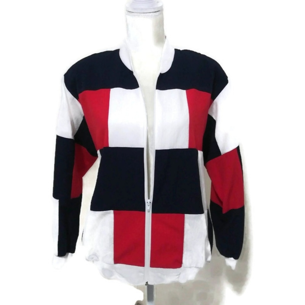 VINTAGE 80's Windbreaker Jacket Made in USA